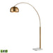 Elk Solar Flair Aged Brass LED 1 Light Floor Lamp D3591-LED - Floor Lamps