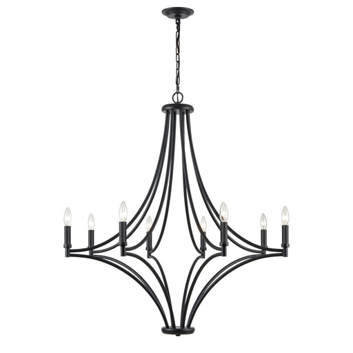 Elk Spanish Villa Charcoal 8 Light Chandelier 33437/8 - Chandeliers