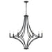 Elk Spanish Villa Charcoal 8 Light Chandelier 33437/8 - Chandeliers