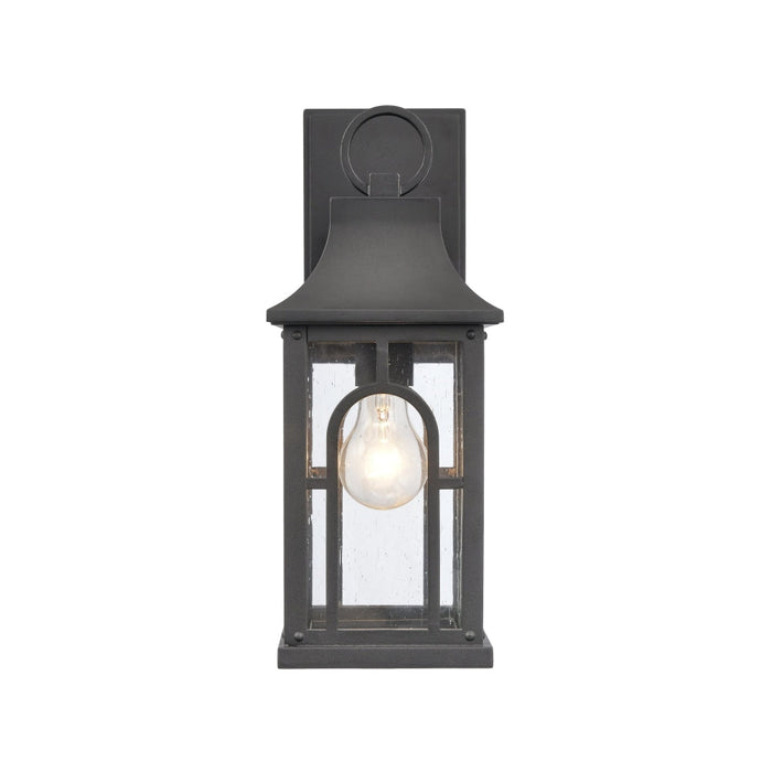 Elk Triumph Textured Black 1 Light Outdoor Wall Sconce 89602/1 - Outdoor Wall Sconces