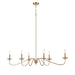 Elk Wellsley Burnished Brass 6 Light Chandelier 46798/6 - Chandeliers