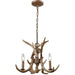 Elk Wood Brown Chandelier - Chandeliers