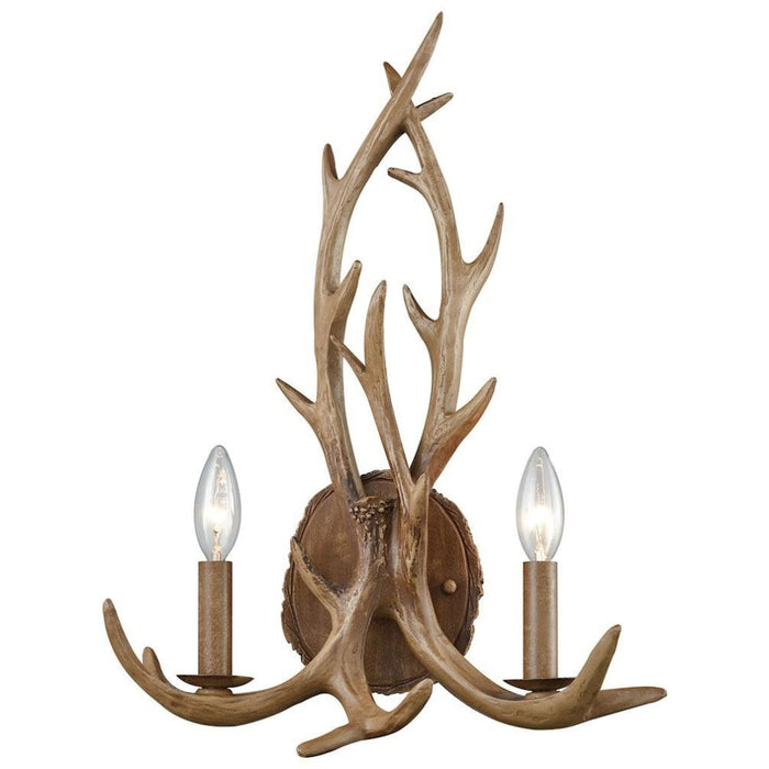 Elk Wood Brown Wall Sconce - Wall Sconce