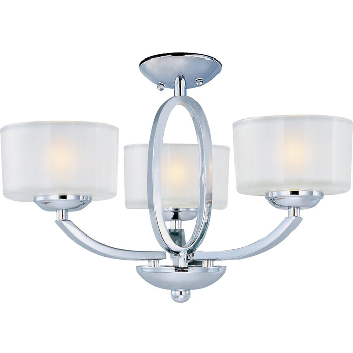 Elle Polished Chrome Semi-Flush Mount - Semi-Flushmounts