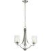 Elmwood Park Brushed Nickel LED Chandelier - Chandeliers