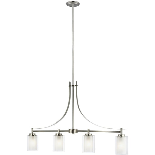 Elmwood Park Brushed Nickel LED Island Pendant - Pendants
