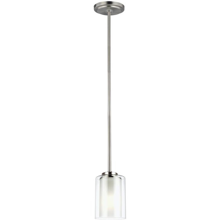 Elmwood Park Brushed Nickel LED Mini-Pendant - Mini-Pendants