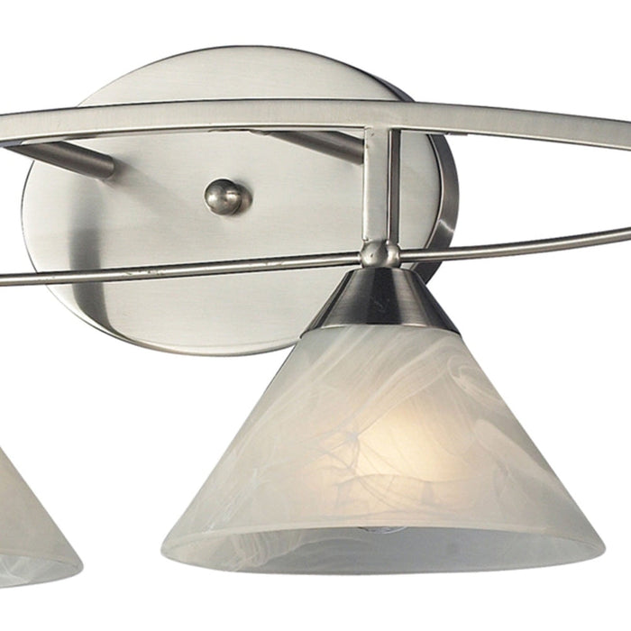 Elysburg Satin Nickel Vanity Light - Bath & Vanity