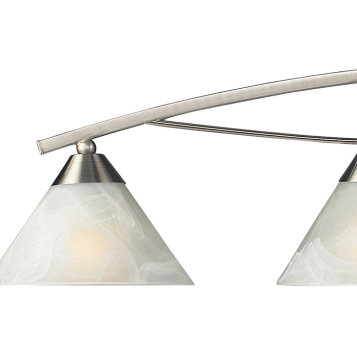 Elysburg Satin Nickel Vanity Light - Bath & Vanity