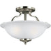 Emmons Brushed Nickel Semi-Flush Mount - Semi-Flushmounts