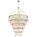 Emory Modern Gold 30 Light Chandelier Crystorama EMO-5430-MG