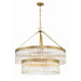 Emory Modern Gold 9 Light Chandelier Crystorama EMO-5408-MG