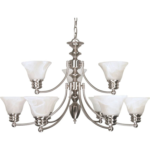 Empire Brushed Nickel Chandelier - Chandeliers