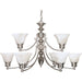 Empire Brushed Nickel Chandelier - Chandeliers