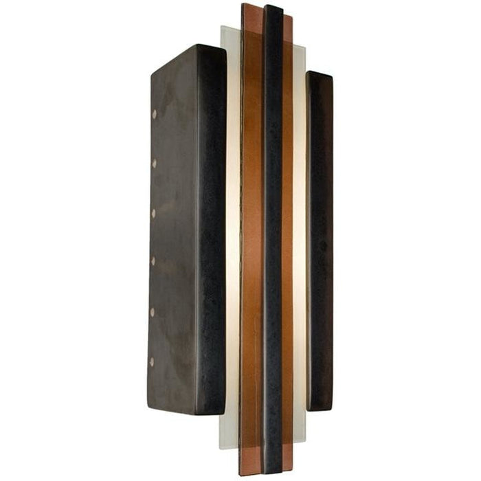 Empire Gunmetal and Rosewood Wall Sconce - Wall Sconce