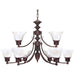 Empire Old Bronze Chandelier - Chandeliers