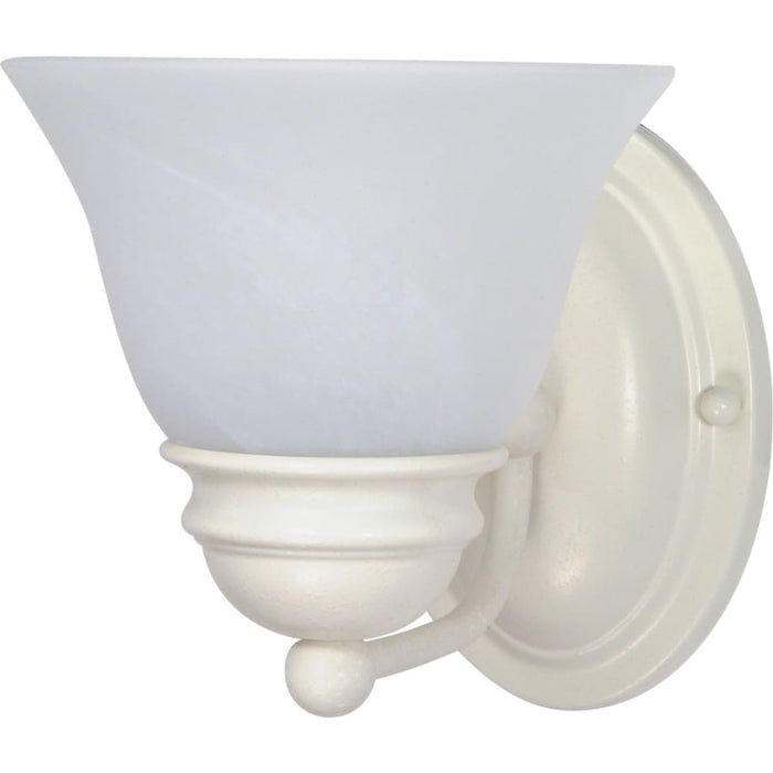 Empire Textured White Wall Sconce - Wall Sconce