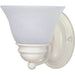Empire Textured White Wall Sconce - Wall Sconce