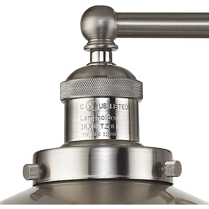 English Pub Satin Nickel Vanity Light - Bath & Vanity