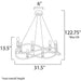 Entwine Golden Silver Chandelier - Chandeliers