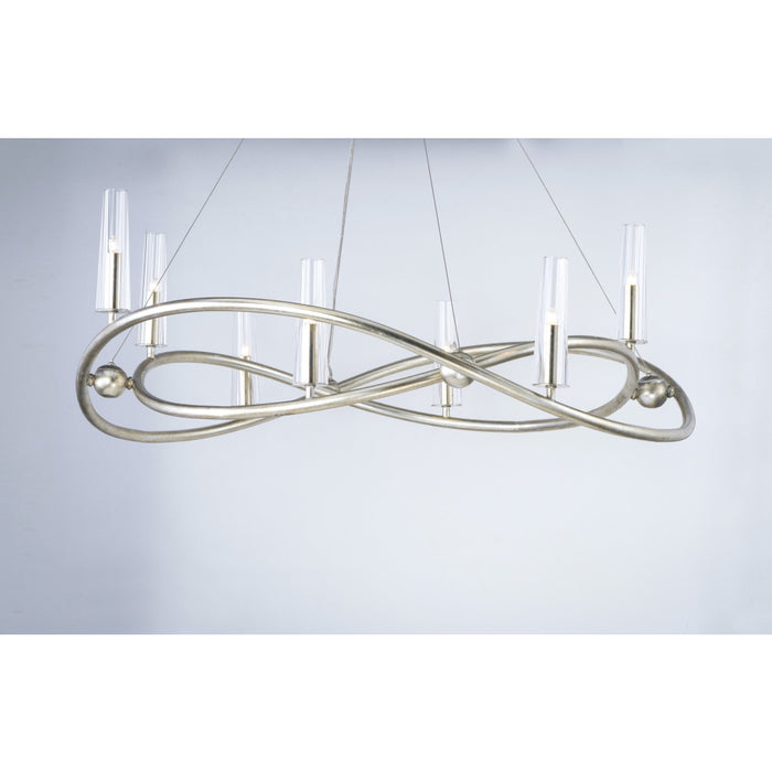 Entwine Golden Silver Chandelier - Chandeliers