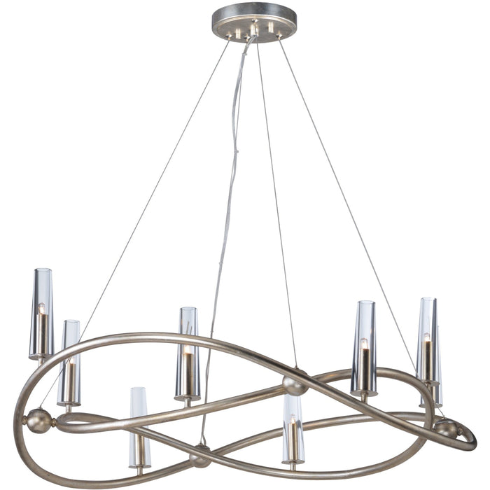 Entwine Golden Silver Chandelier - Chandeliers