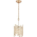Equilibrium Matte Gold Polished Nickel Mini Pendant - Mini-Pendants