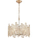 Equilibrium Matte Gold Polished Nickel Pendant - Pendants