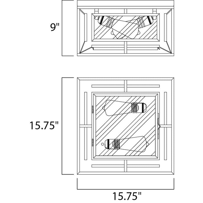 Era Black Flush Mount - Flushmounts