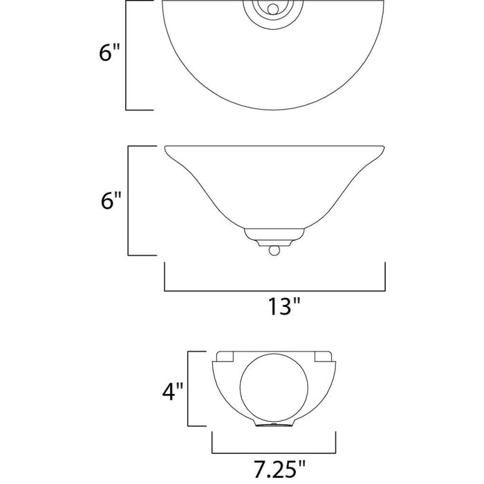 Essentials - 2058x Oil Rubbed Bronze Wall Sconce - Wall Sconce
