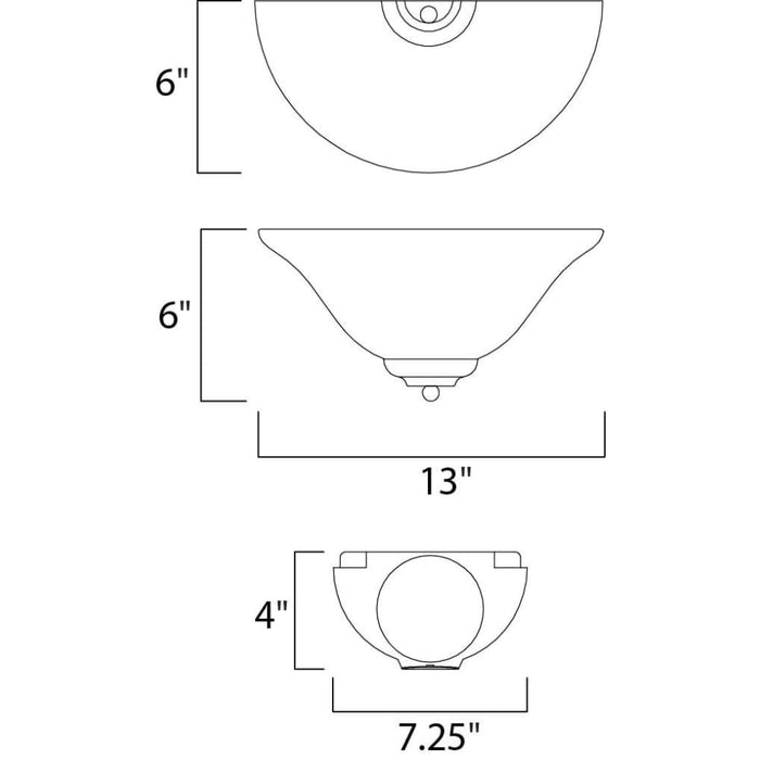 Essentials - 2058x Pewter Wall Sconce - Wall Sconce