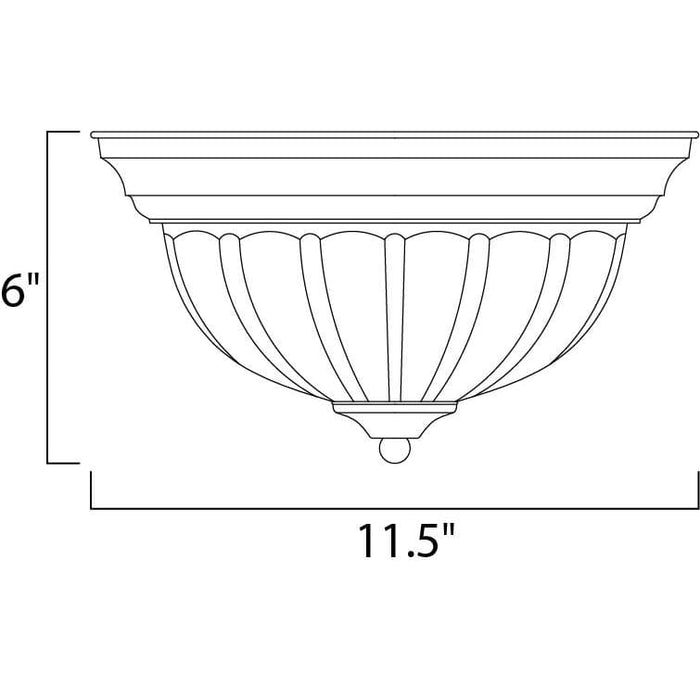Essentials - 583x Satin Nickel Flush Mount - Flushmounts