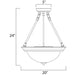 Essentials - 584x Satin Nickel Invert Bowl Pendant - Pendants