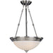 Essentials - 584x Satin Nickel Invert Bowl Pendant - Pendants