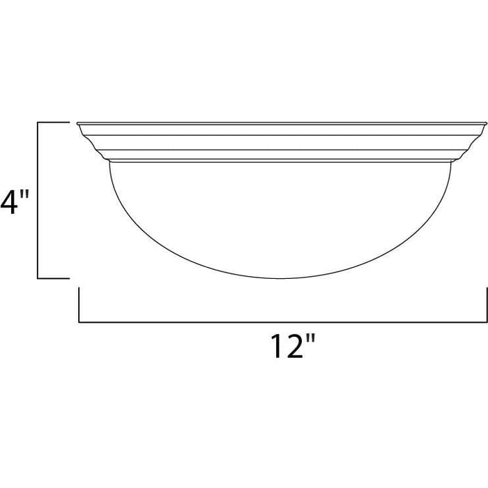 Essentials - 5850 Satin Nickel Flush Mount - Flushmounts