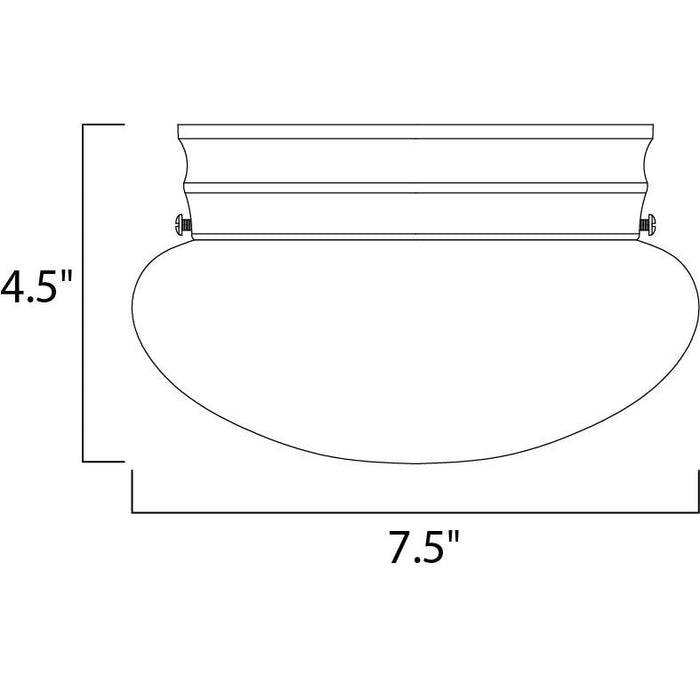 Essentials - 588x Oil Rubbed Bronze Flush Mount - Flushmounts