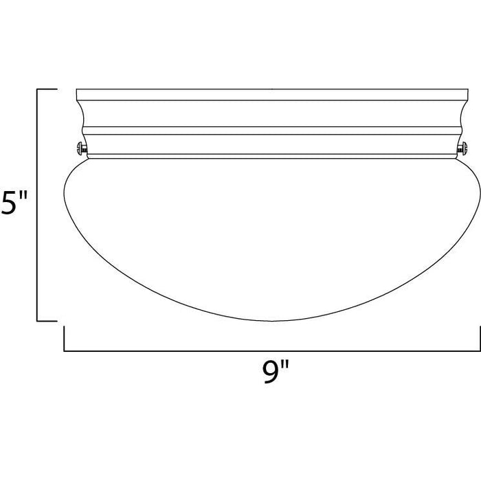 Essentials - 588x Satin Nickel Flush Mount - Flushmounts