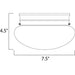 Essentials - 588x Satin Nickel Flush Mount - Flushmounts