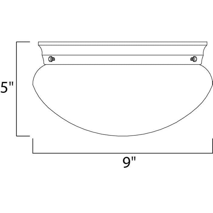 Essentials - 588x Satin Nickel Flush Mount - Flushmounts