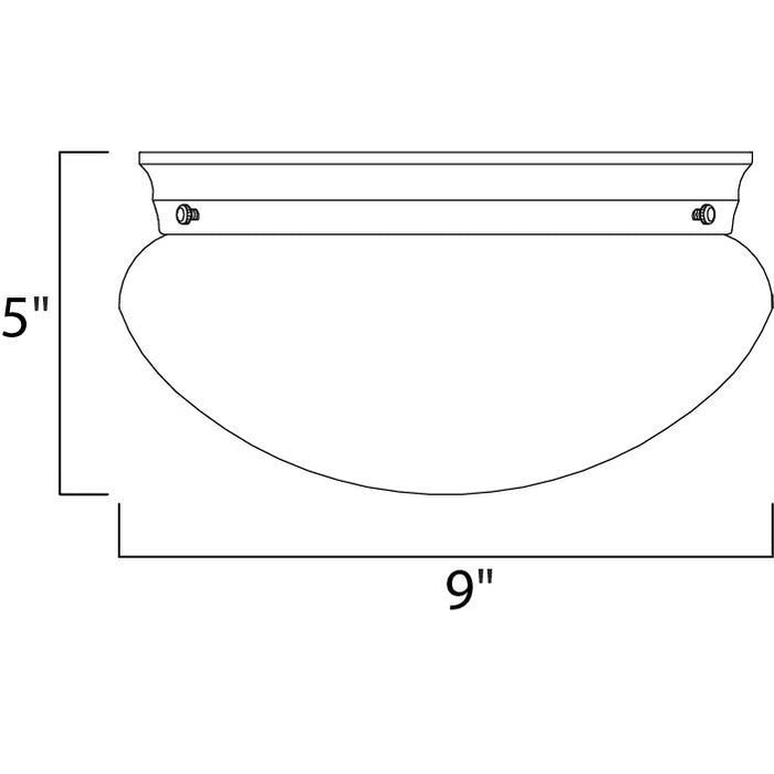 Essentials - 588x Satin Nickel Flush Mount - Flushmounts