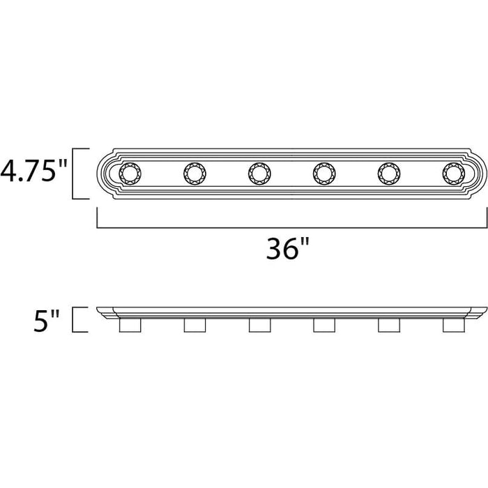 Essentials - 712x Polished Chrome Bath Vanity - Bath Vanity