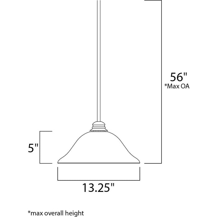 Essentials - 9106x Satin Nickel Single Pendant - Pendants