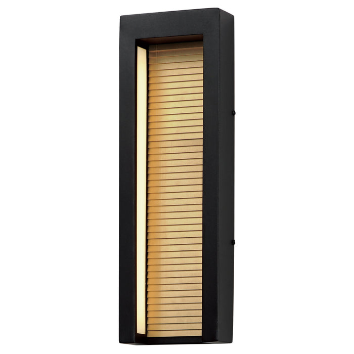 ET2 Alcove Black Gold LED 2 Light Outdoor Wall Mount E30106-BKGLD - Outdoor Wall Mounts