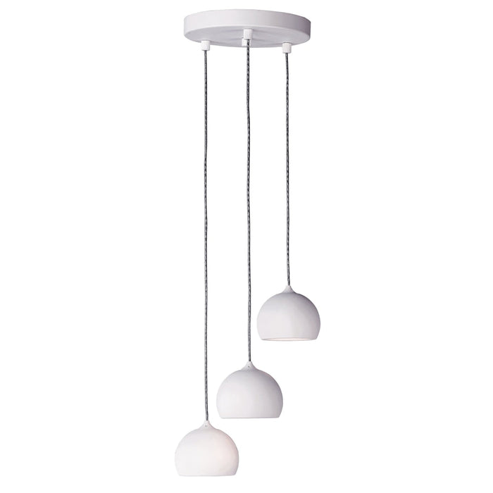 ET2 Alumilux Orion White LED 3 Light Pendant E41483-WT - Pendants