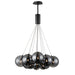 ET2 Burst Black LED 12 Light Pendant E25089-142BK - Pendants
