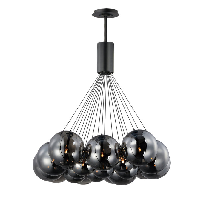 ET2 Burst Black LED 20 Light Pendant E25088-142BK - Pendants