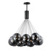 ET2 Burst Black LED 20 Light Pendant E25088-142BK - Pendants
