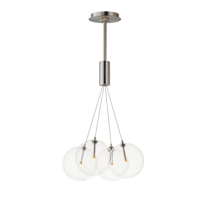 ET2 Burst Satin Nickel LED 4 Light Pendant E25084-18SN - Pendants