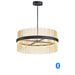 ET2 Chimes Black Satin Brass 2 Light LED Pendant E34207-BKSBR
