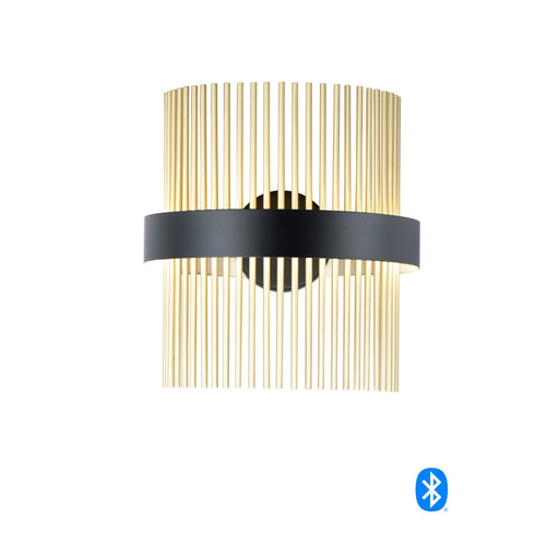 ET2 Chimes Black Satin Brass 2 Light LED Wall Sconce E34201-BKSBR